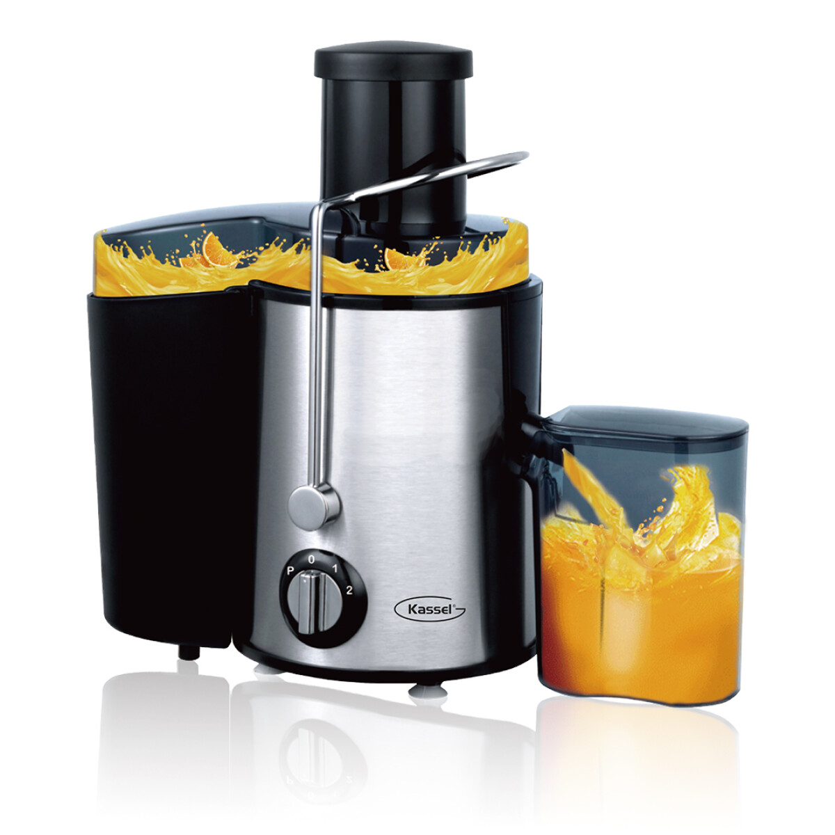 Extractor de Jugo Kassel KS-EJINOX10 Con Vaso 