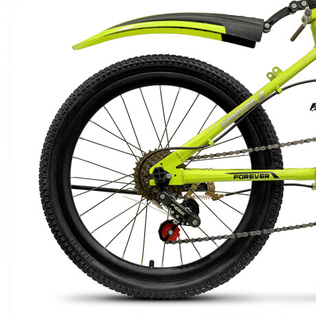Bicicleta Montaña Plegable Rodado 20 Para Niños Verde