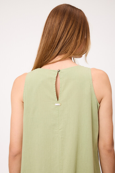 VESTIDO LARGO CRETTA POLANCO Verde