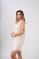 Camisón Sin Marga Con Botones Champagne
