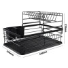 Escurridor de platos metálico 2 niveles Escurridor de platos metálico 2 niveles
