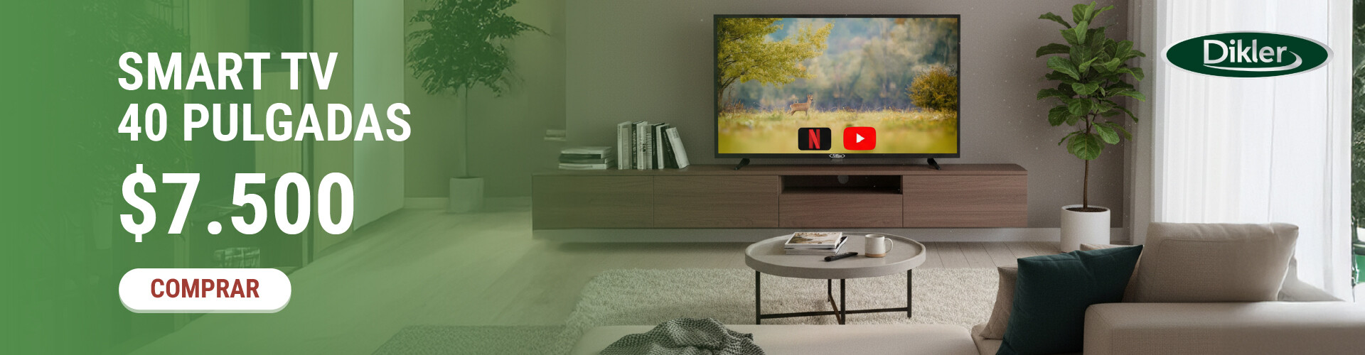 TV smart Dikler 40