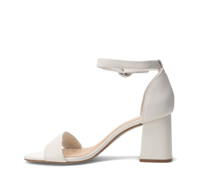 Sandalia alta c/pulsera Offwhite