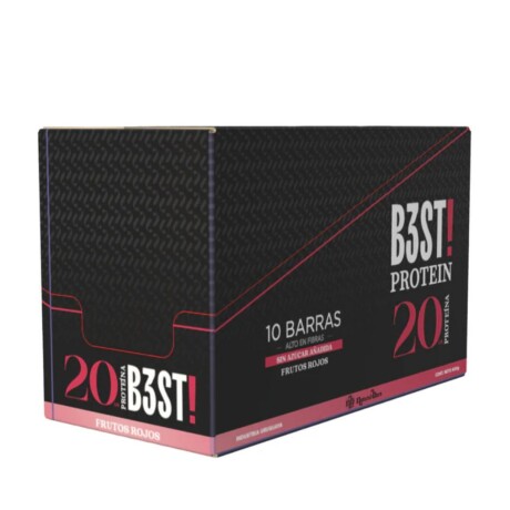 ¡OFERTA IMPERDIBLE! Barra Best Protein Caja X10 NB Frutos rojos