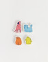 Útiles Varios Perrito Set De Gomas De Borrar - Combinacion Multicolor