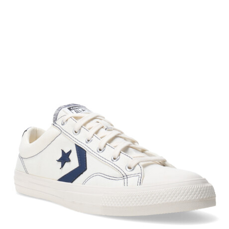 Championes Unisex Converse Star Player OX Blanco - Azul Marino