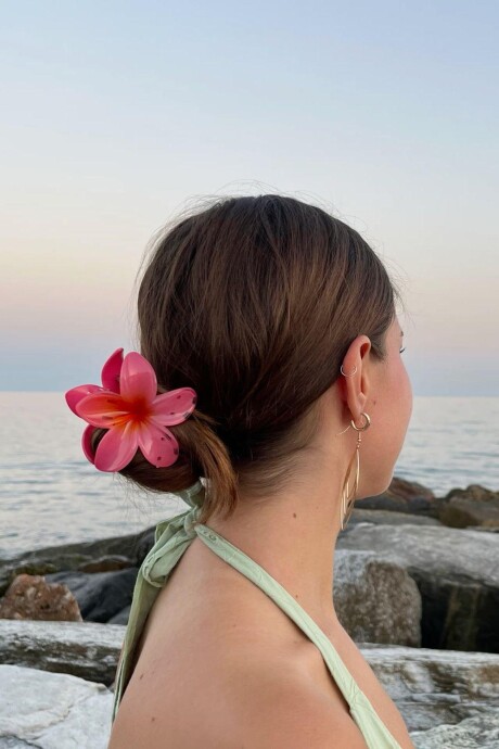 Broche de Pelo Hibisco / Salmón Broche De Pelo Hibisco / Salmón