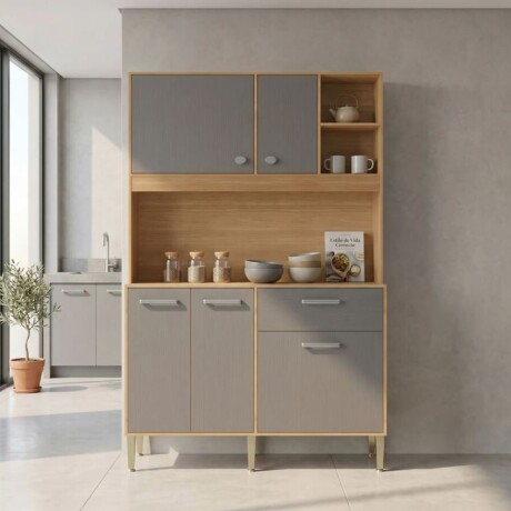 Kit de Cocina 5 Puertas 1 cajón LIV-Gris 6118 Kit de Cocina 5 Puertas 1 cajón LIV-Gris 6118