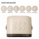 Parlante A Batería Bluetooth Con Luces Led De Colores Beige