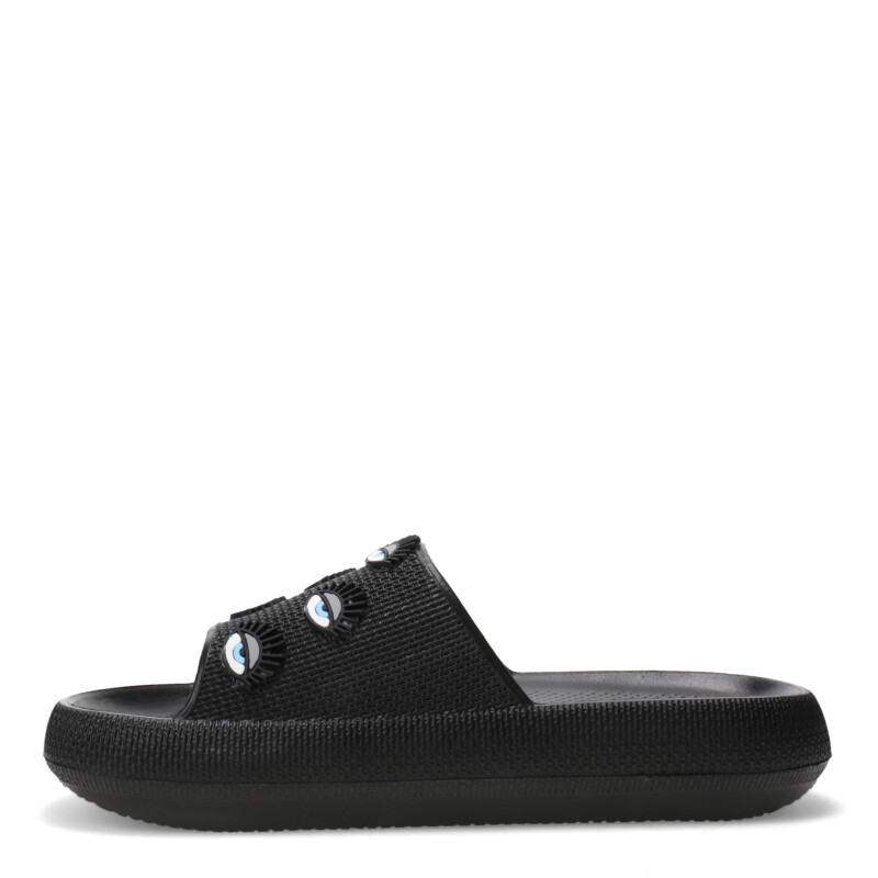 Chanclas de Mujer Miss Carol RODAS estilo playeras Negro