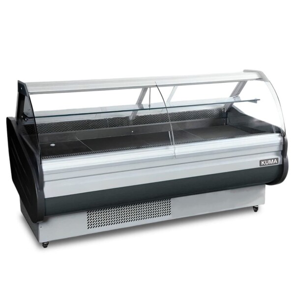 Vitrina Refrigerada Vidrio Curvo 2.6 mts Kuma Vitrina Refrigerada Vidrio Curvo 2.6 mts Kuma