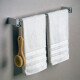 TOALLERO BARRAL RECTO CON PERCHA DOBLE METAL BAI CROMO