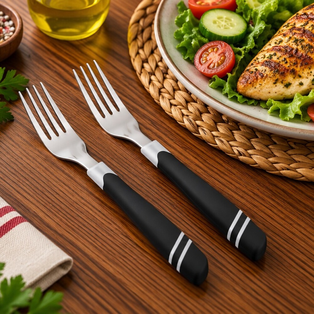 Tropical Set 2 Tenedores Negro/Blanco 22210-56 Tropical Set 2 Tenedores Negro/Blanco 22210-56