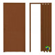 Puerta Pvc Corrediza Plegable Acordeon 210 X 100 Cm Marrón