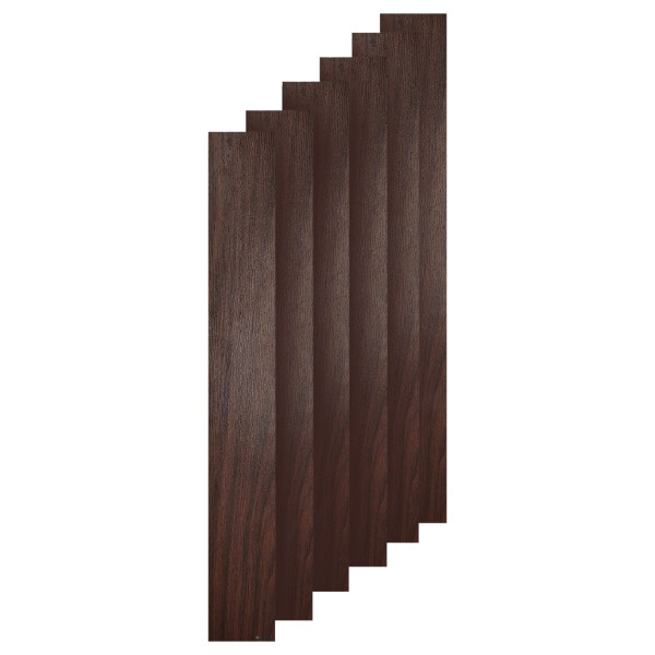 Set 3m2 Piso Flotante Madera Vinilico Adhesivo 10mm Tabla Variante Color Marron Oscuro