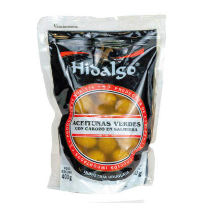 Aceitunas Verdes Con Carozo Hidalgo 400g Aceituna Verde C/c Hidalg 400g
