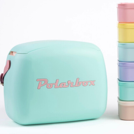 Conservadora Lunchera Térmica Pop 6L Polarbox c/2 Tuppers Verde Agua/rosa
