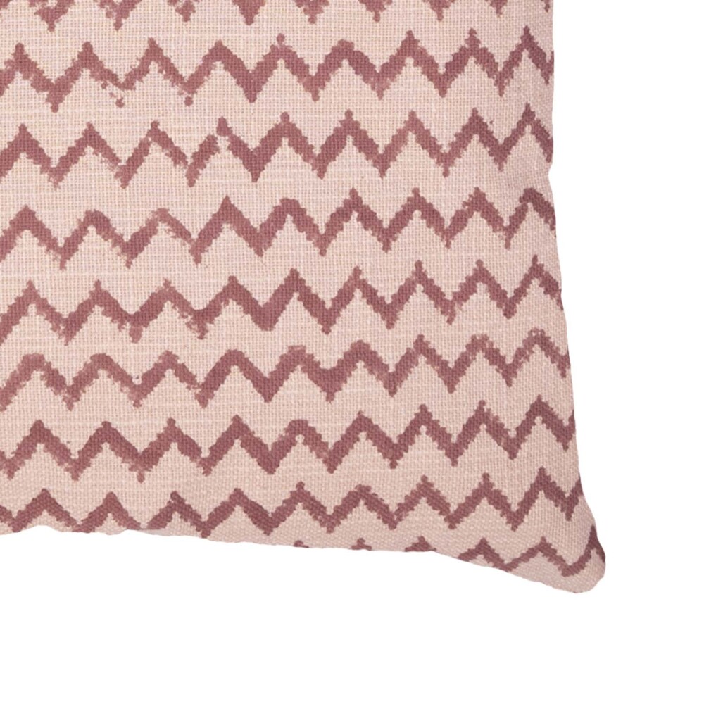 ALMOHADÓN BURGOS 45*45 ALGODON BEIGE/ROSA