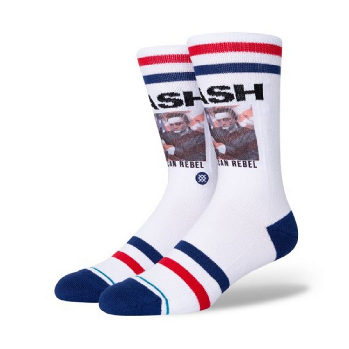 Medias Stance Cash American Rebel - Blanco 