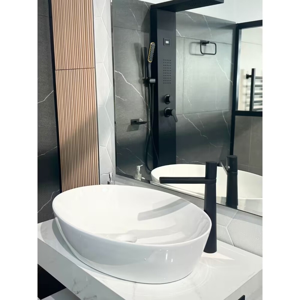 Bacha de apoyo ovalada 62x42 cm blanco brillante Dmc Bacha De Apoyo Ovalada 62x42 Cm Blanco Brillante Dmc