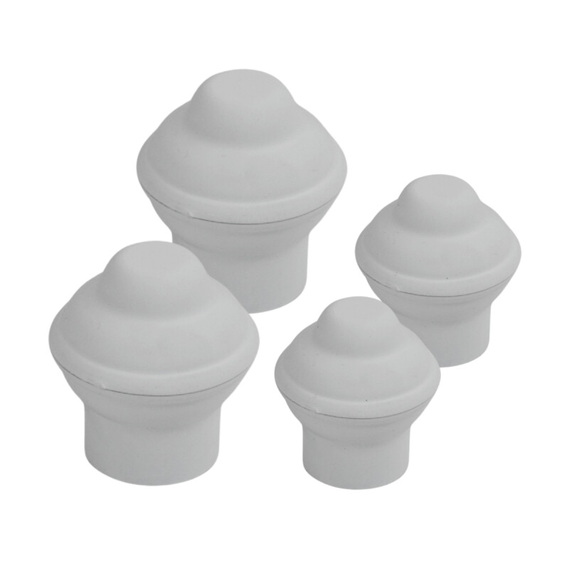 Barrote cortina metal EuroClassic DUO 2,5m + 3 soportes BLANCO