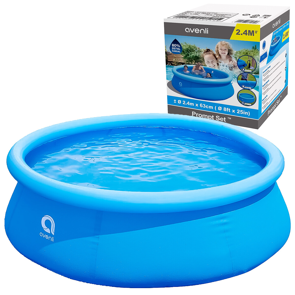 Piscina Jilong Gomón Inflable 2074 L 240X63cm 