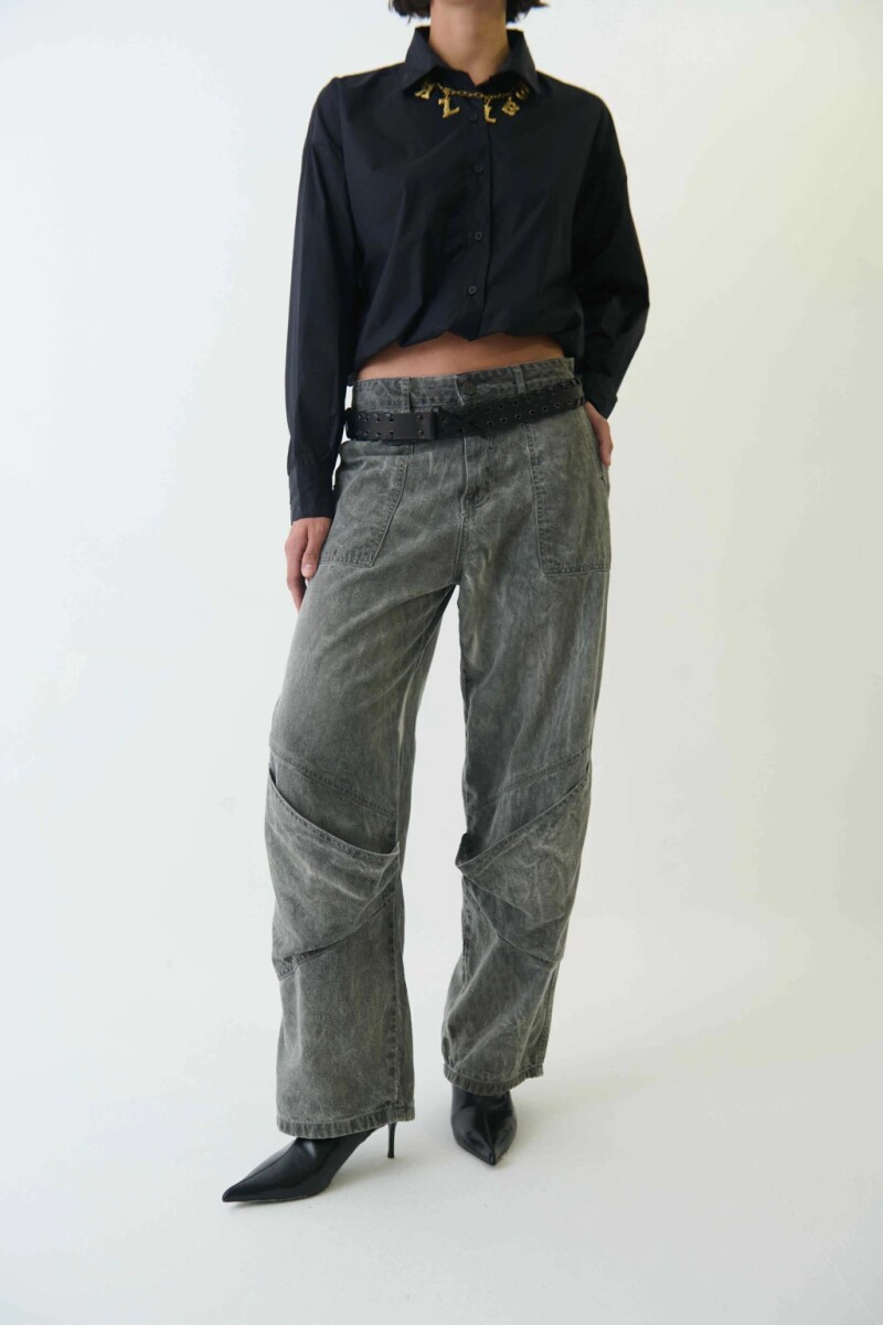 Jean Aqua Pocket Gris
