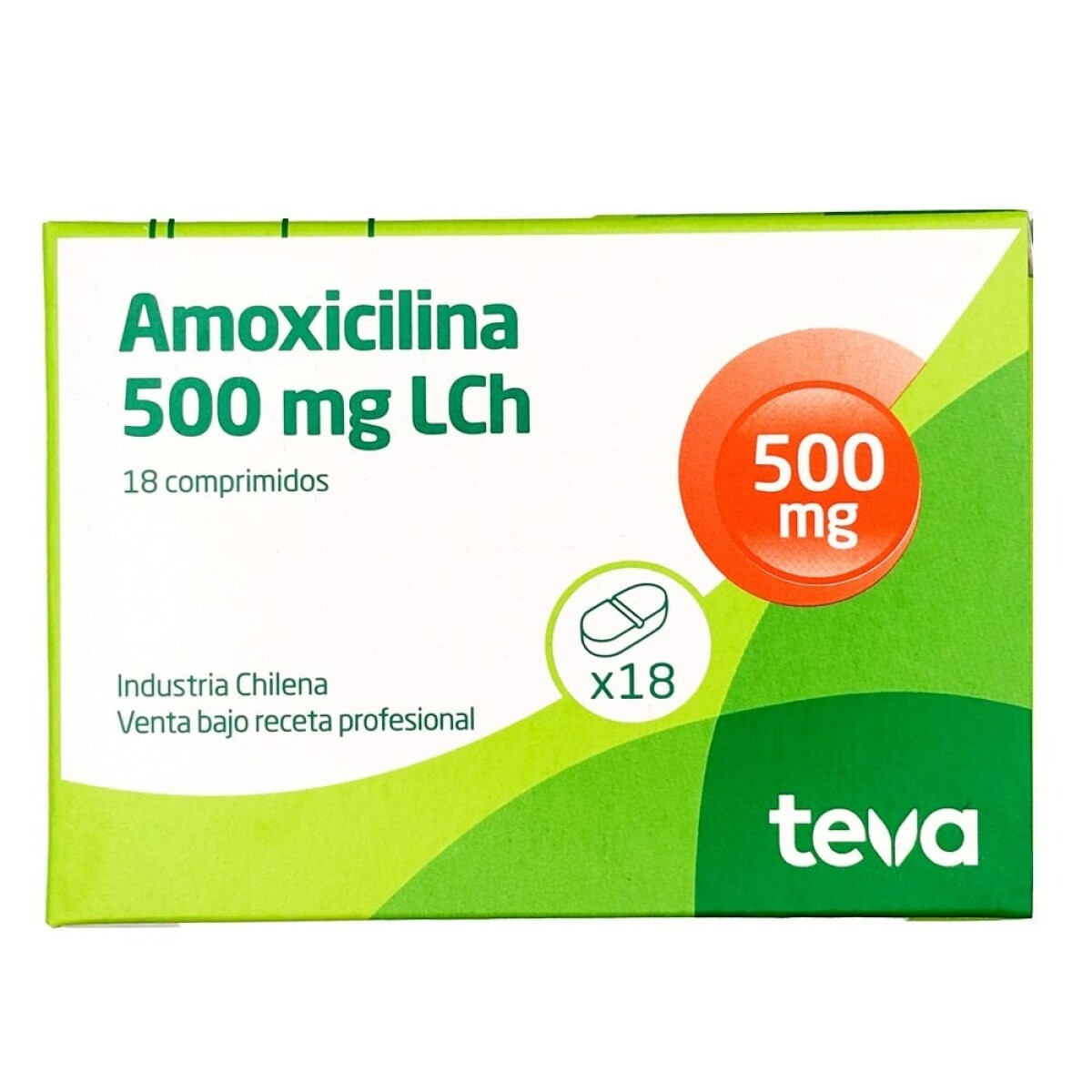 Amoxicilina 500 mg 18 comprimidos Teva 