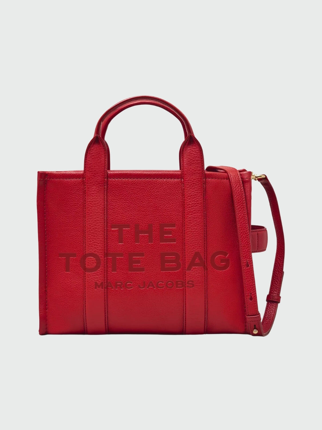 MARC JACOBS - THE LEATHER MEDIUM TOTE BAG Rojo