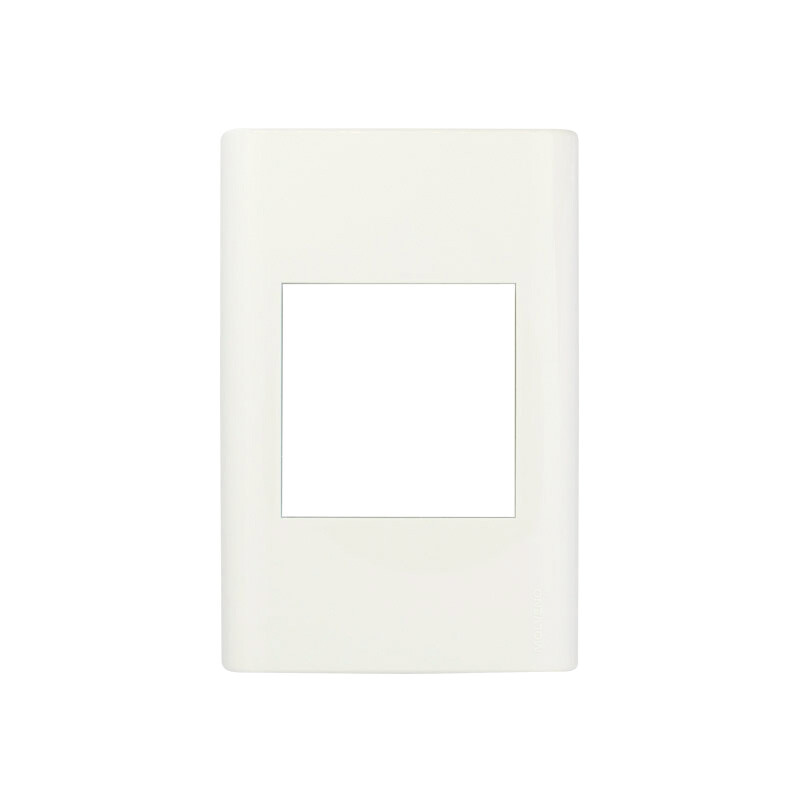 PLAQUETA 1 MODULO DOBLE REGGIO UP Plaqueta 1 Módulo Doble Reggio Up Blanca