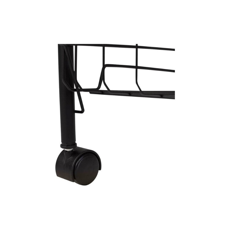 ESTANTE ORGANIZADOR FRUTERO 4 PISOS 41X23X82,5CM NEGRO