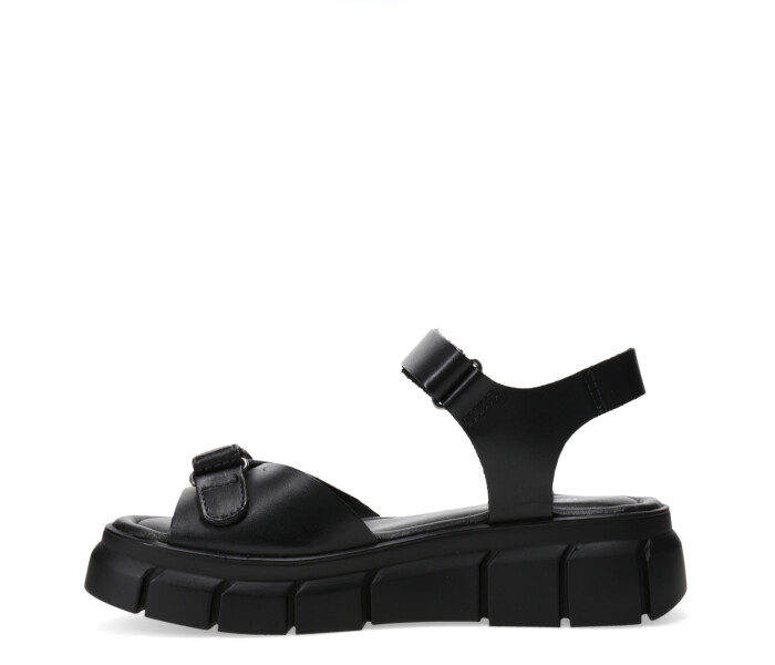 Sandalias dos velcros Preto