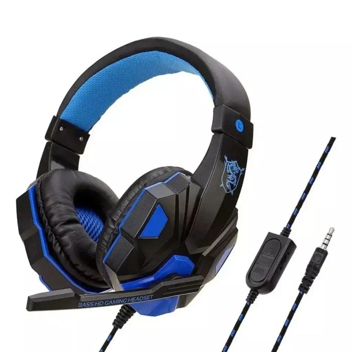 Auriculares Gamer con micrófono GM004 azules 