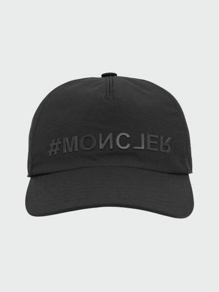 Moncler -Gorro con visera de poliéster Negro