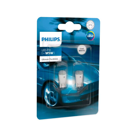 LAMPARA - LED T10 W5W 12V BLANCA ULTINON PRO PACK X2 PHILIPS LAMPARA - LED T10 W5W 12V BLANCA ULTINON PRO PACK X2 PHILIPS