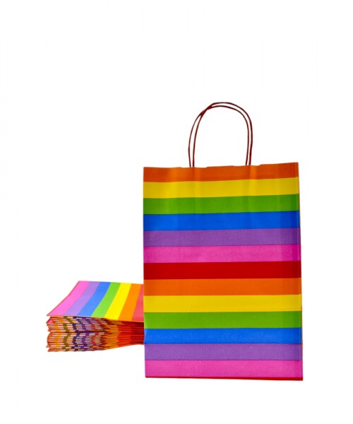 Pack x 20 - bolsa fantasia 22x10x30 cm. ARCO IRIS