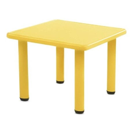 Pack Mesa Infantil Lumax Cuadrada + 4 Sillas Amarillo