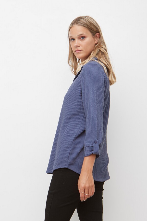Remera Trenza AZUL