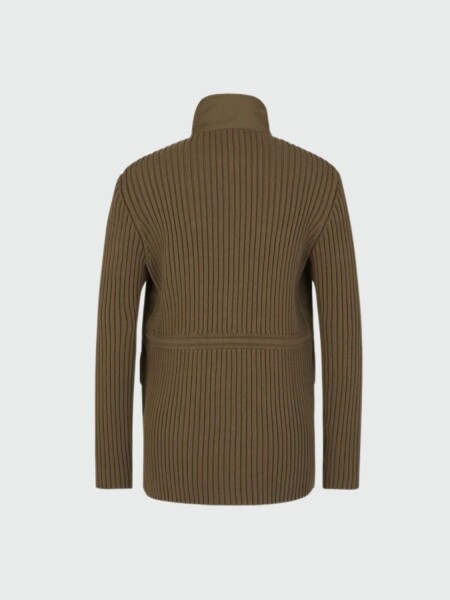 Moncler - Cardigan de algodón con bolsillos Verde