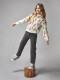 Jersey Con Detalles En Intarsia Gris Medio Melange