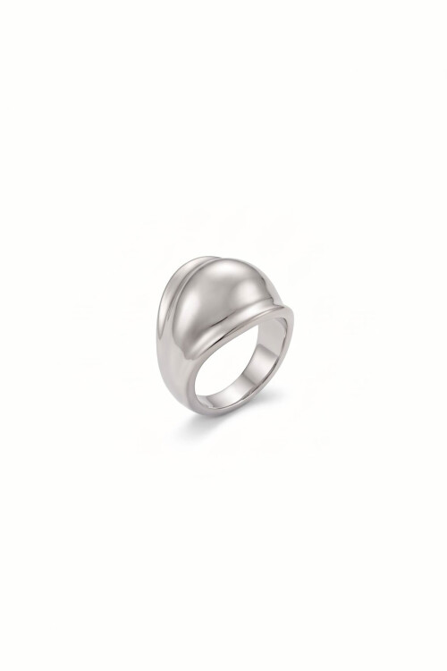 Anillo bold plateado