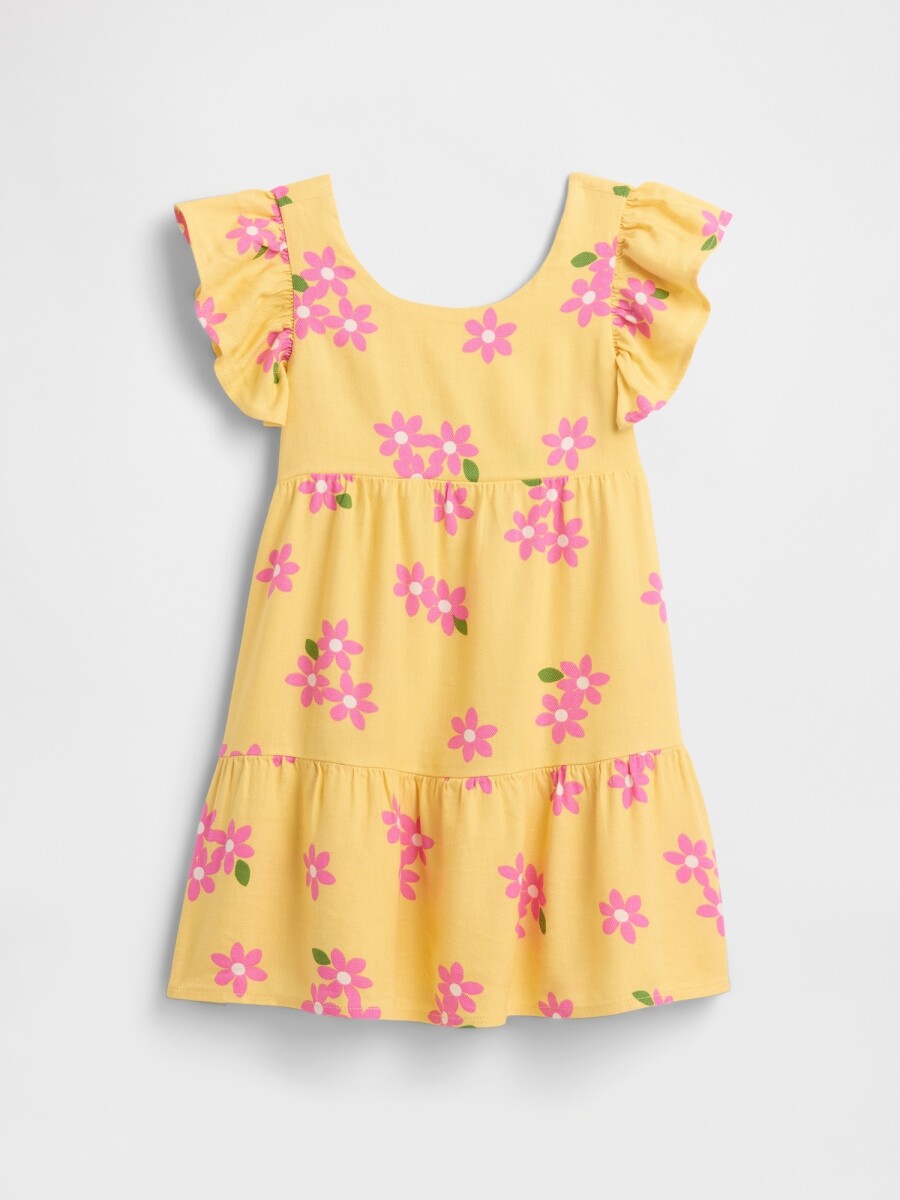V-SL TIER DRESS - FRENCH ALMOND 