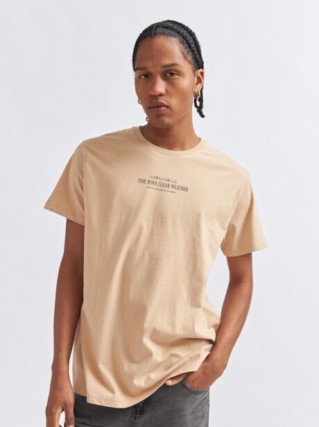 REMERA ULISES BEIGE