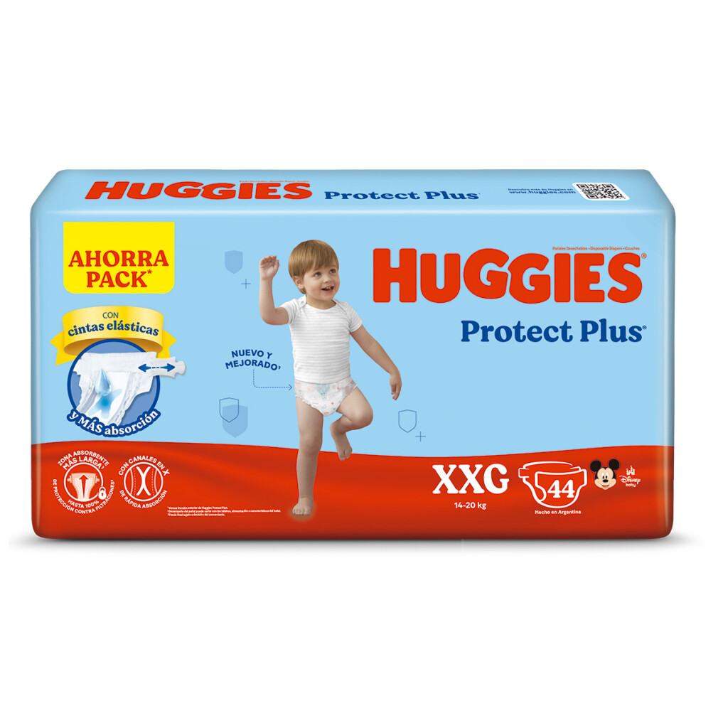 Huggies Pañal Protect Plus XXG Ahor x5
