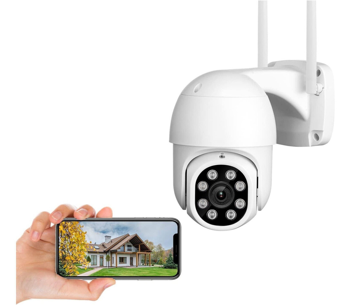 Cámara Wifi Exterior Seguridad Ip Full Hd 1080p Infrarrojo - Color Variante Negro 