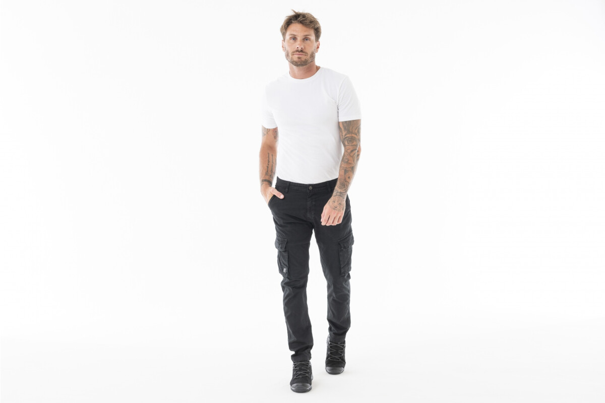 PANTALON KAPA #8506 CON TAPA Negro