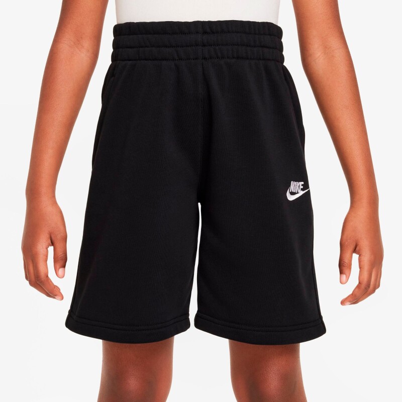 Short Nike Sportswear Club Fleece de Niños Negro