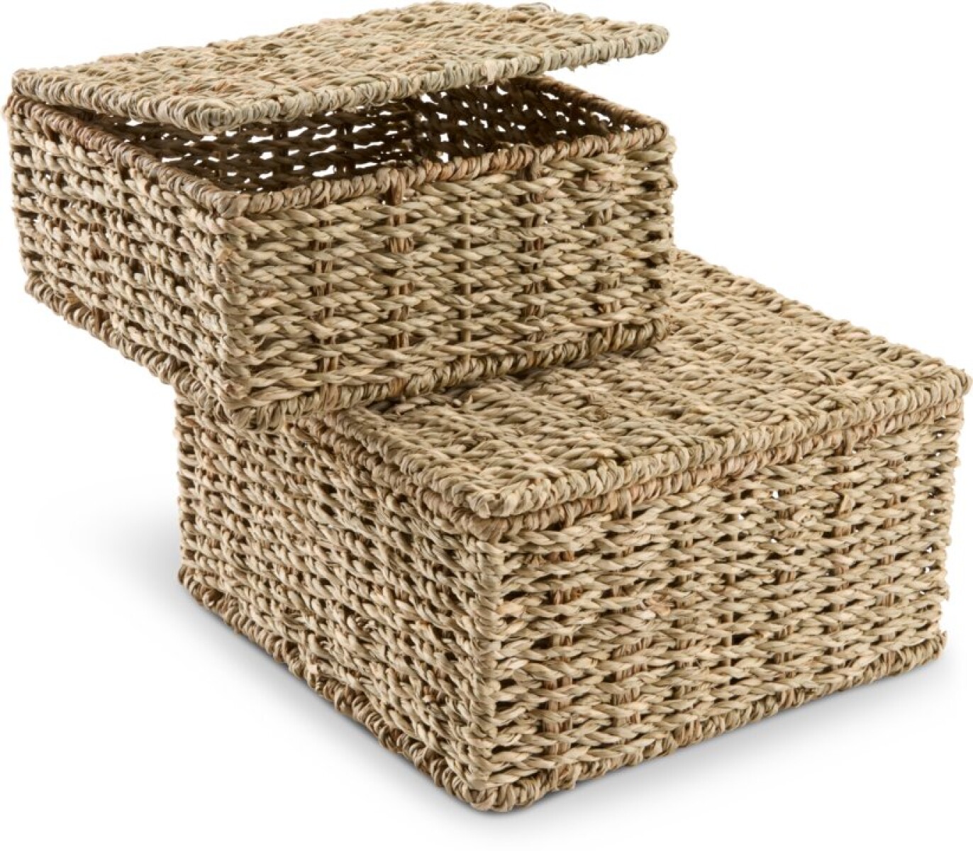 Caja de almacenaje SENNAN con tapa jacinto 2u 