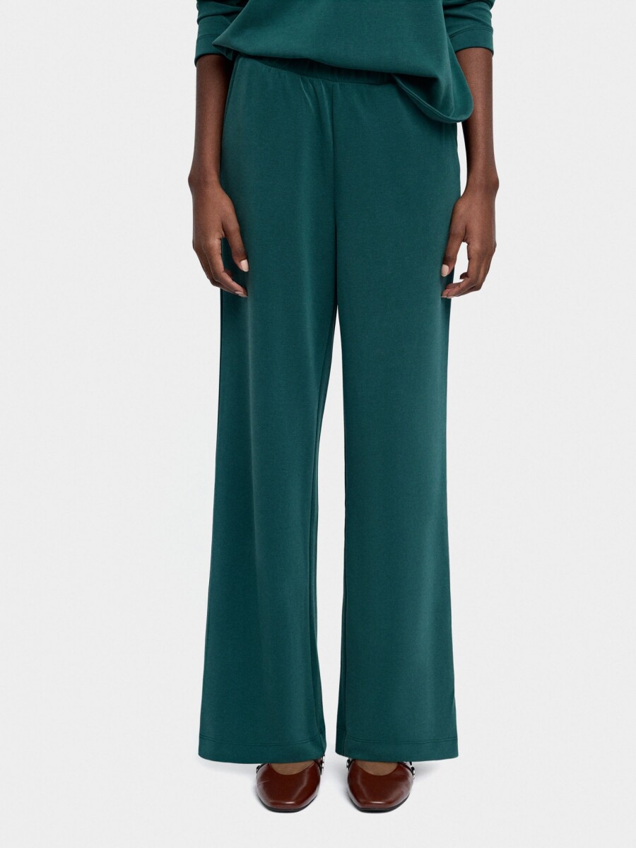 Pantalón Con Cintura Elástica Tacto Suave verde