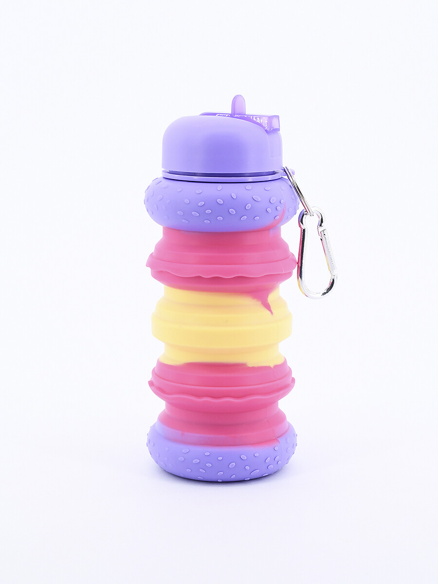 BOTELLA DE SILICONA MACARRONS - LILA 